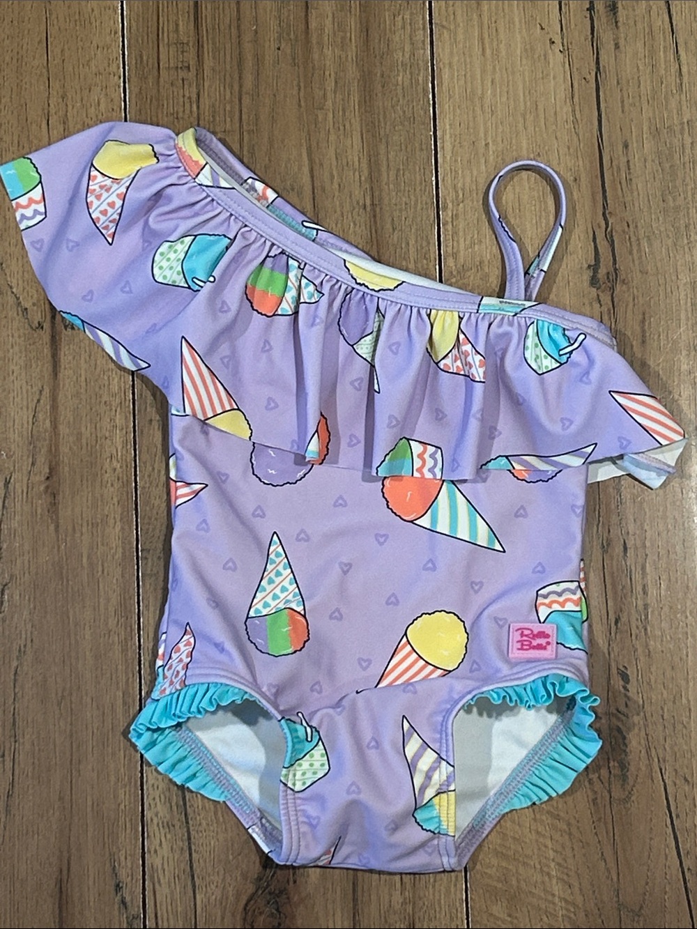 RuffleButts Swimsuit Sweet Treats Ice Cream 3-6